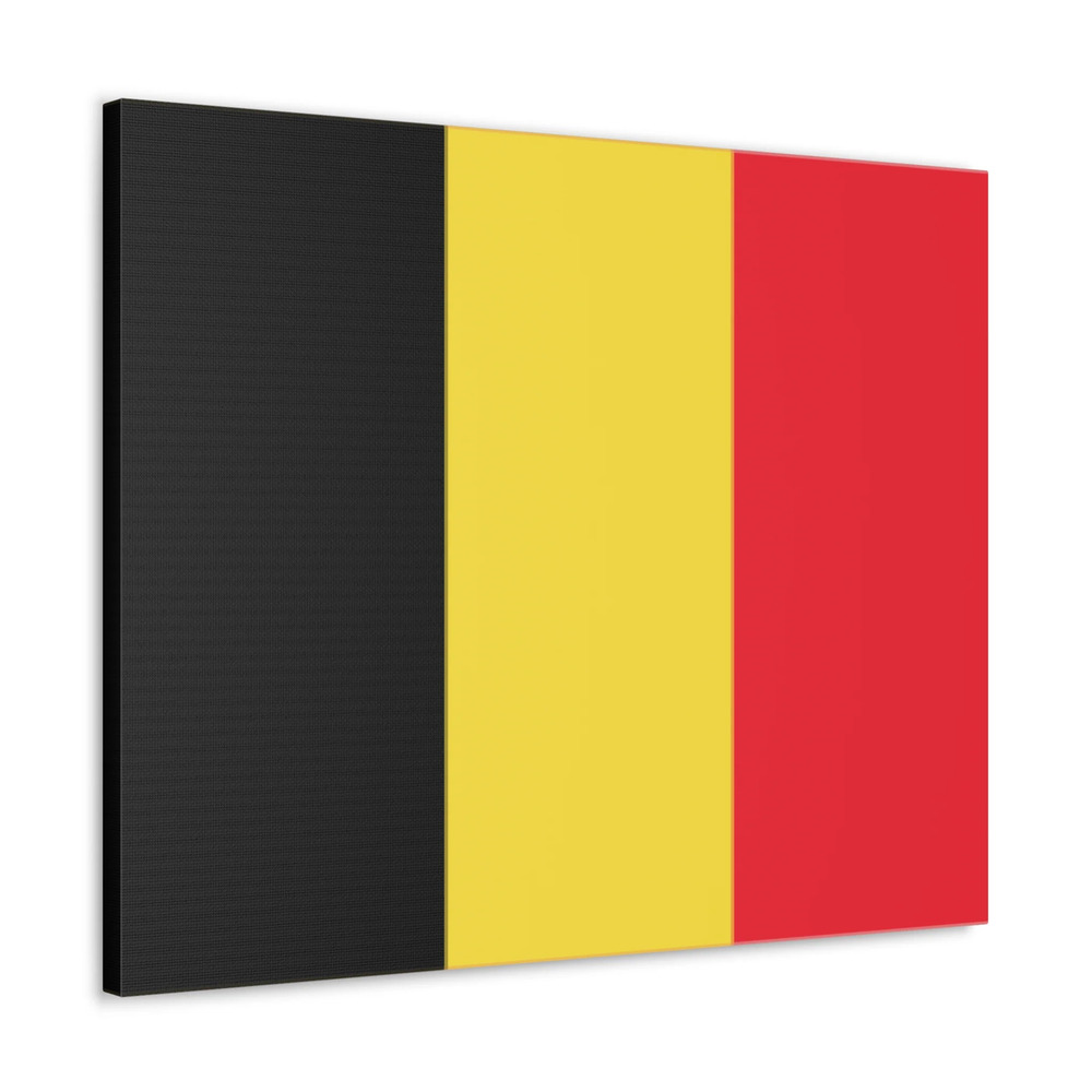 Belgium Country Flag Canvas Vibrant Wall Art Unframed Home Decor